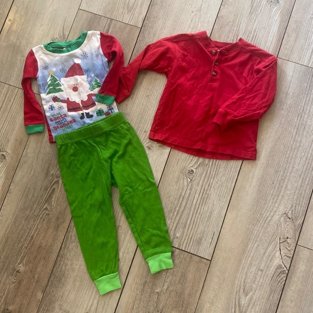 3T Pajama Outfit & Long Sleeve Shirt